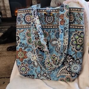 Vera Bradley Blue Floral Tote